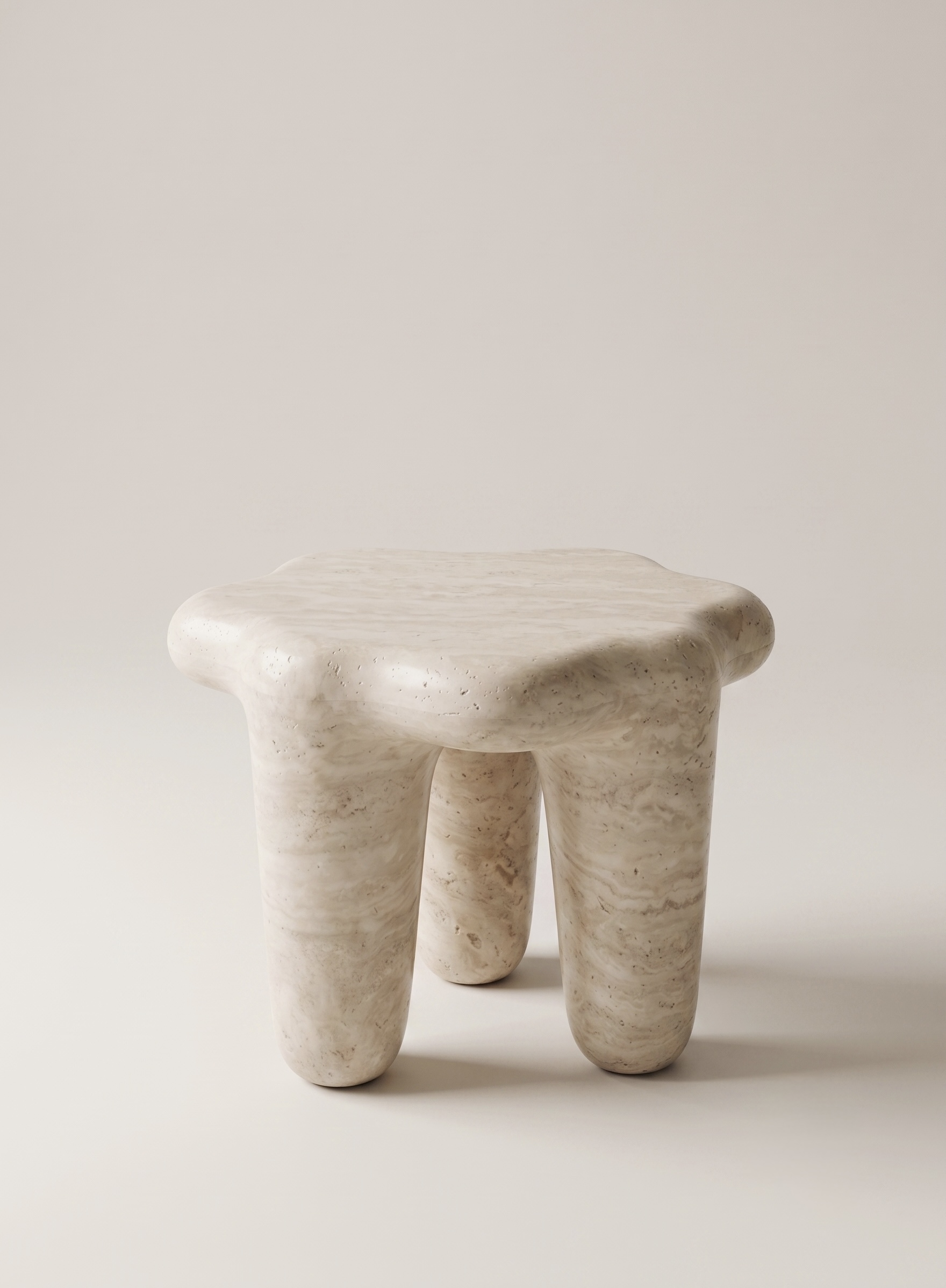 Travertine Bedside Table