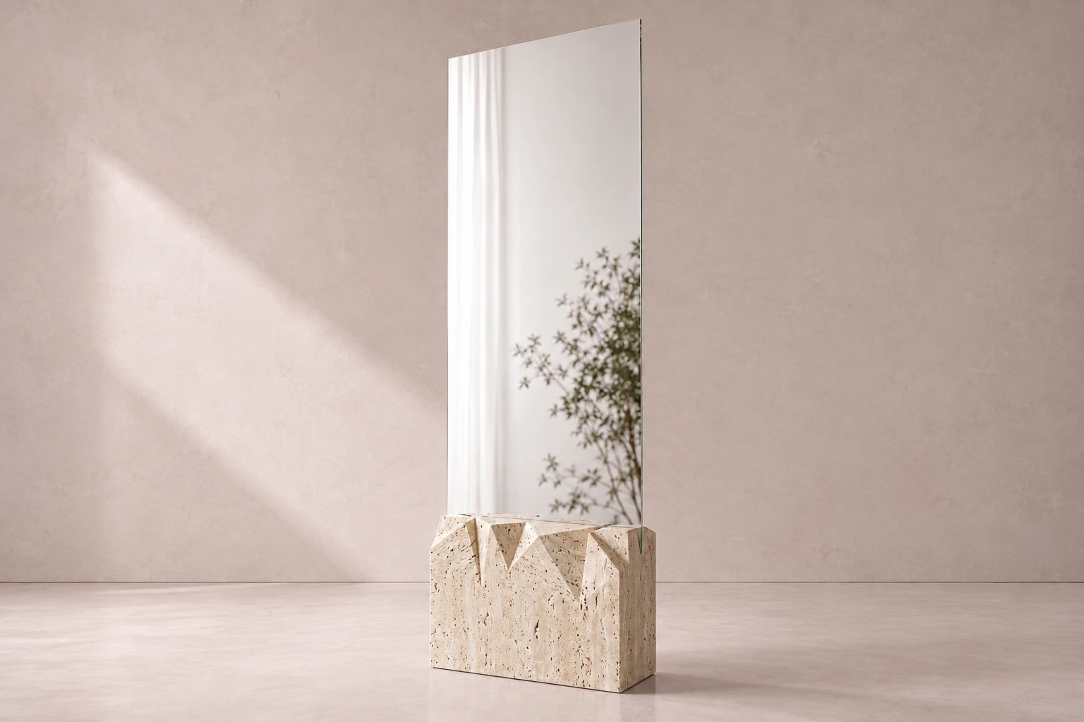 Travertine Mirror