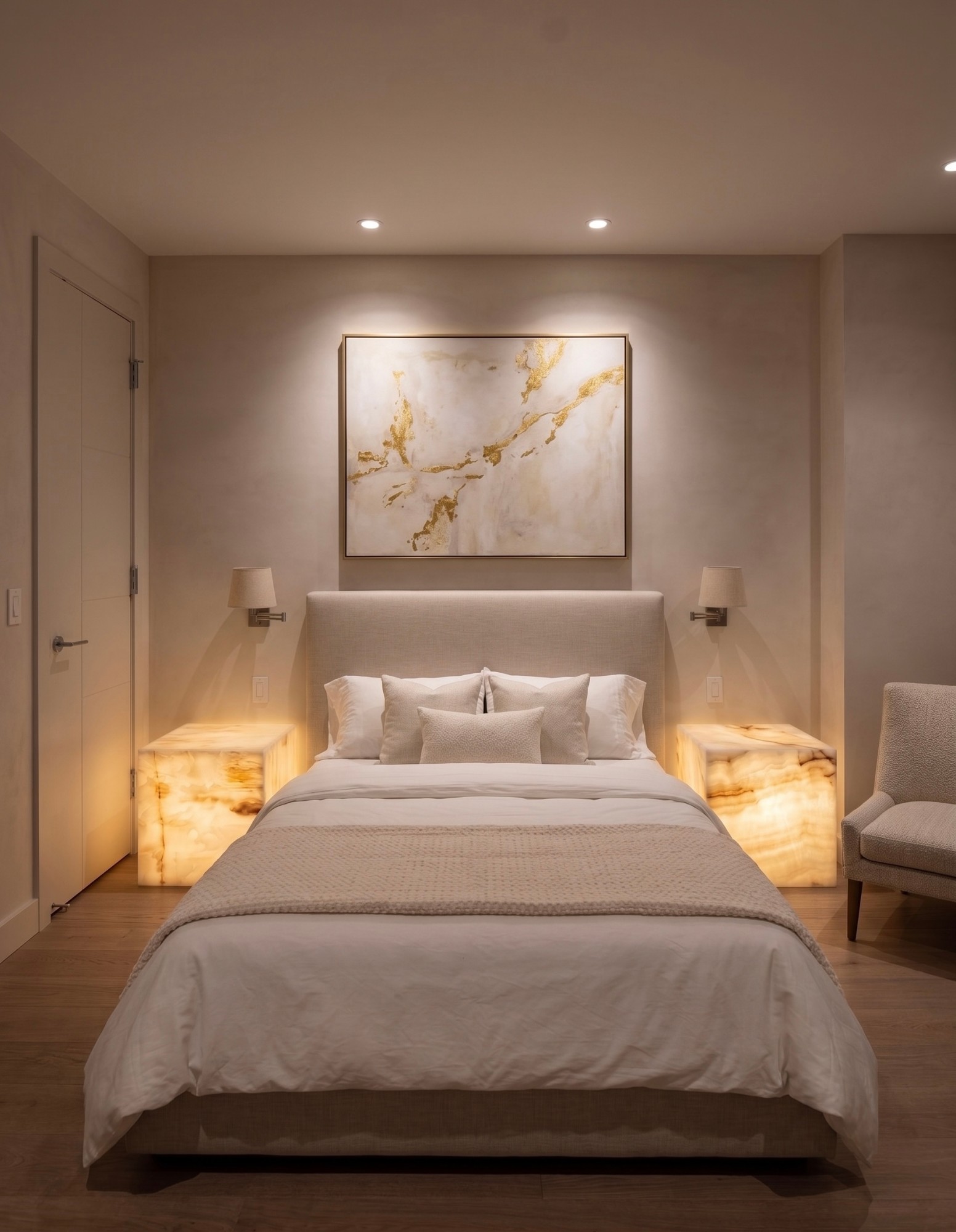 White Onyx Table — Night Garden