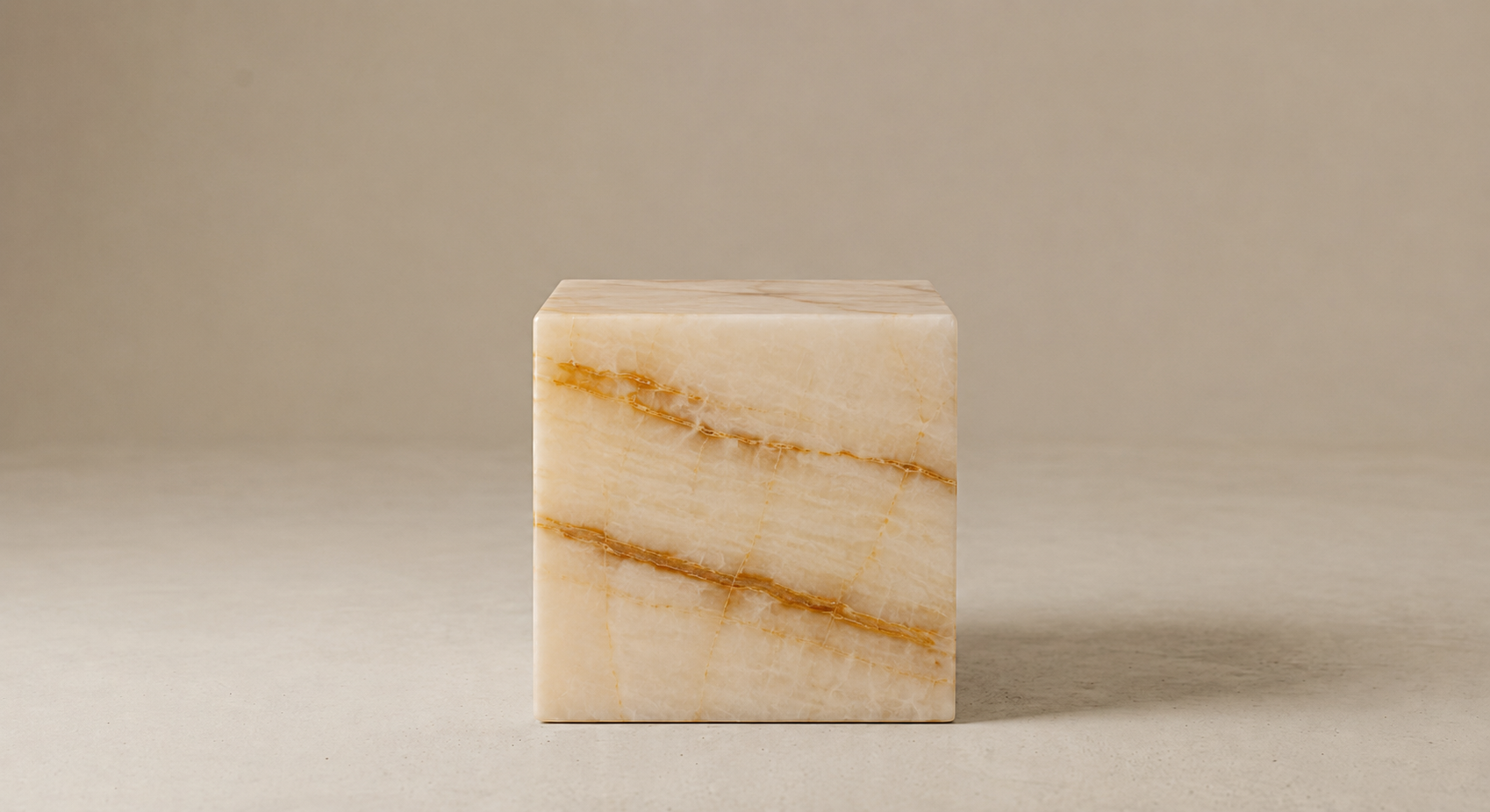 White Onyx Illuminated Table